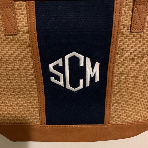 Little Dreamer with Navy stripe SCM initials - Picture 2 of 4